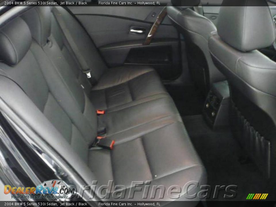 2004 BMW 5 Series 530i Sedan Jet Black / Black Photo #14