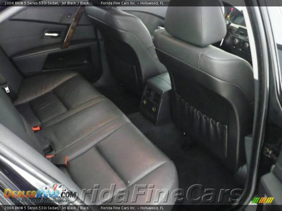 2004 BMW 5 Series 530i Sedan Jet Black / Black Photo #15