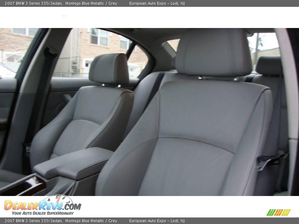 2007 BMW 3 Series 335i Sedan Montego Blue Metallic / Grey Photo #9