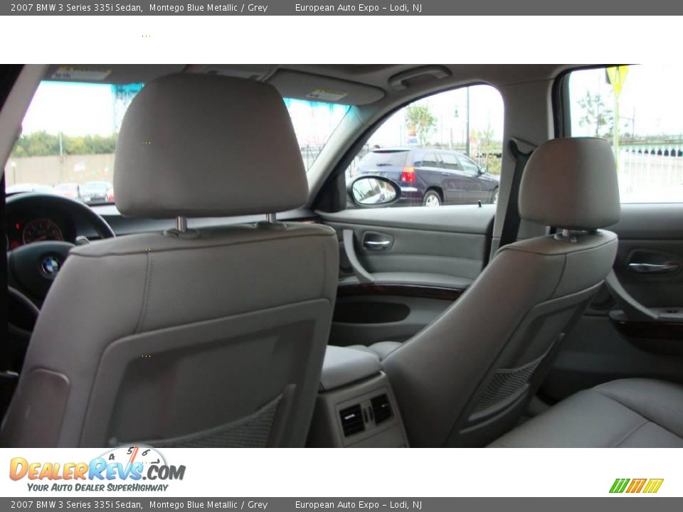 2007 BMW 3 Series 335i Sedan Montego Blue Metallic / Grey Photo #10