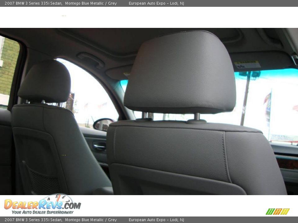 2007 BMW 3 Series 335i Sedan Montego Blue Metallic / Grey Photo #12