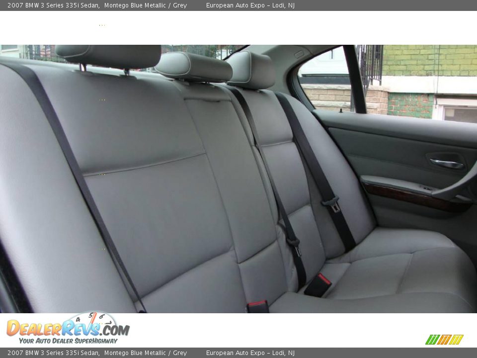 2007 BMW 3 Series 335i Sedan Montego Blue Metallic / Grey Photo #13