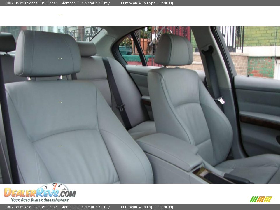 2007 BMW 3 Series 335i Sedan Montego Blue Metallic / Grey Photo #15