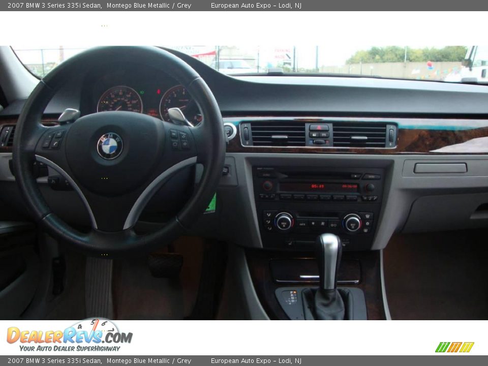 2007 BMW 3 Series 335i Sedan Montego Blue Metallic / Grey Photo #16