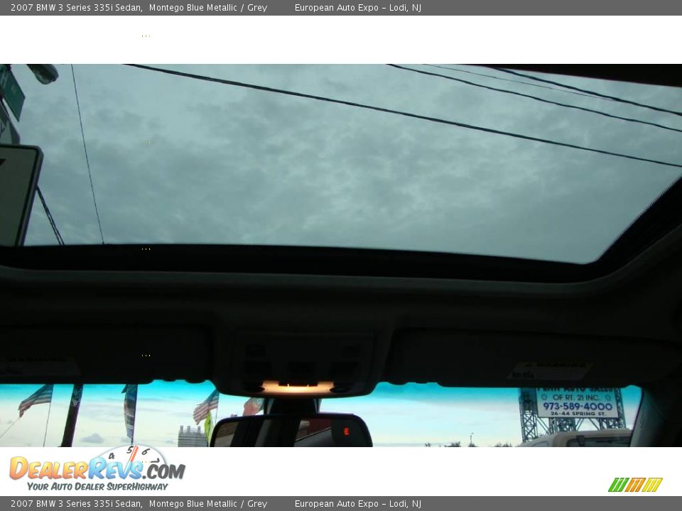 2007 BMW 3 Series 335i Sedan Montego Blue Metallic / Grey Photo #17