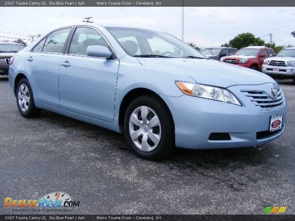 2007 Toyota Camry LE Sky Blue Pearl / Ash Photo #1