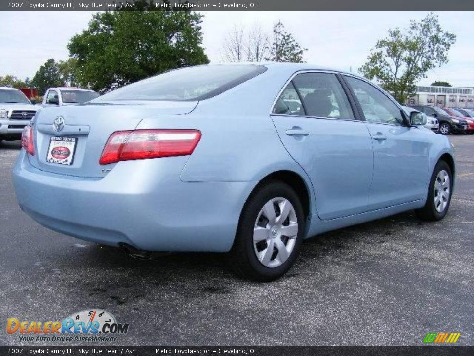 2007 Toyota Camry LE Sky Blue Pearl / Ash Photo #3