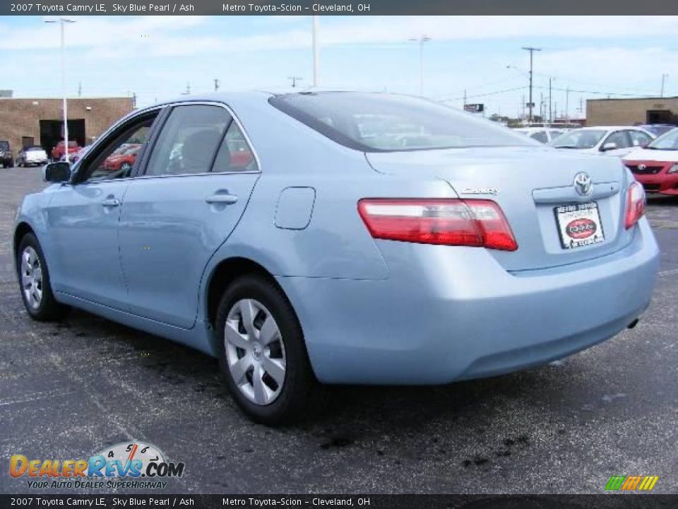 2007 Toyota Camry LE Sky Blue Pearl / Ash Photo #5