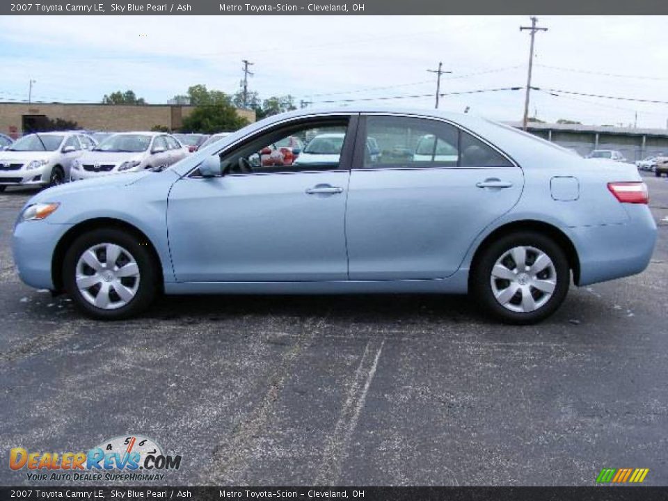 2007 Toyota Camry LE Sky Blue Pearl / Ash Photo #6