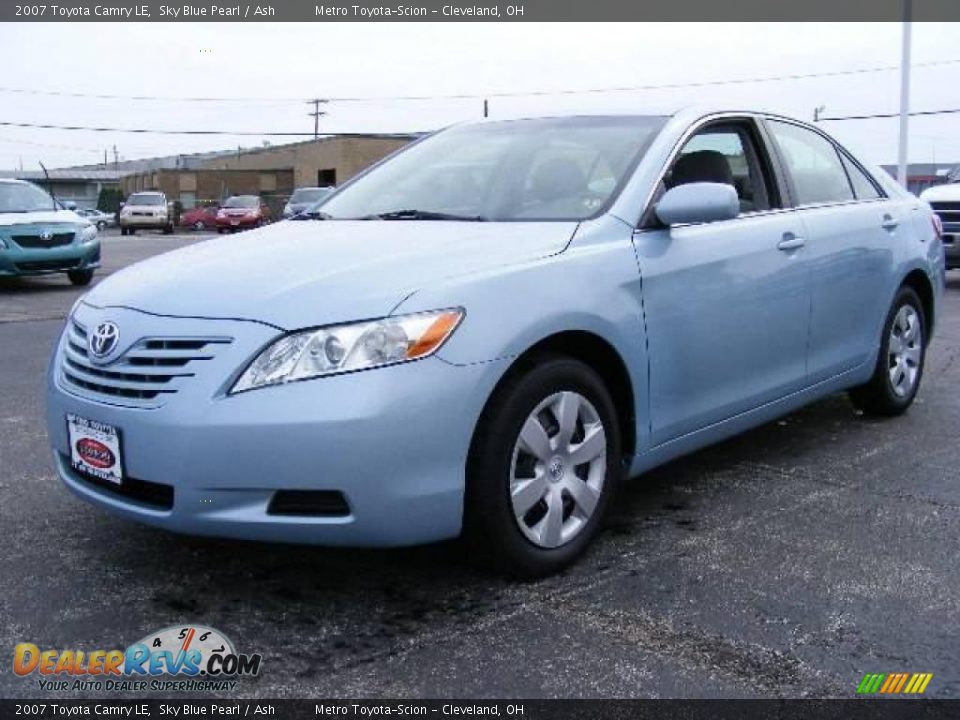 2007 Toyota Camry LE Sky Blue Pearl / Ash Photo #7