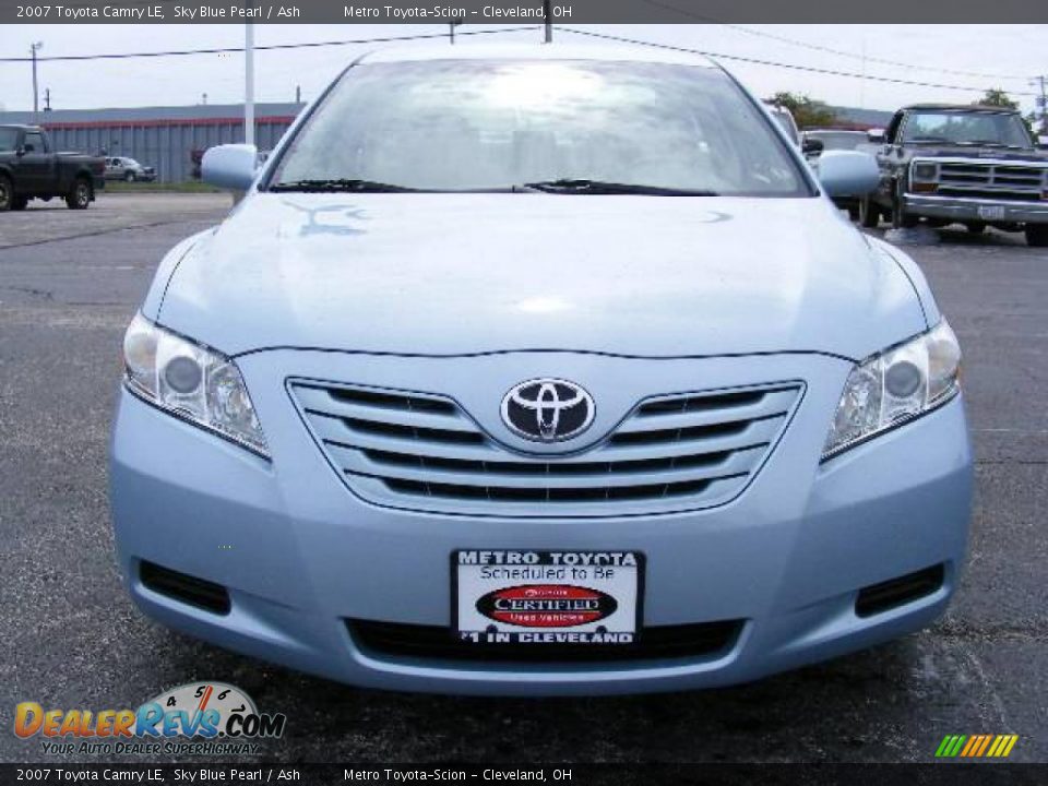 2007 Toyota Camry LE Sky Blue Pearl / Ash Photo #8