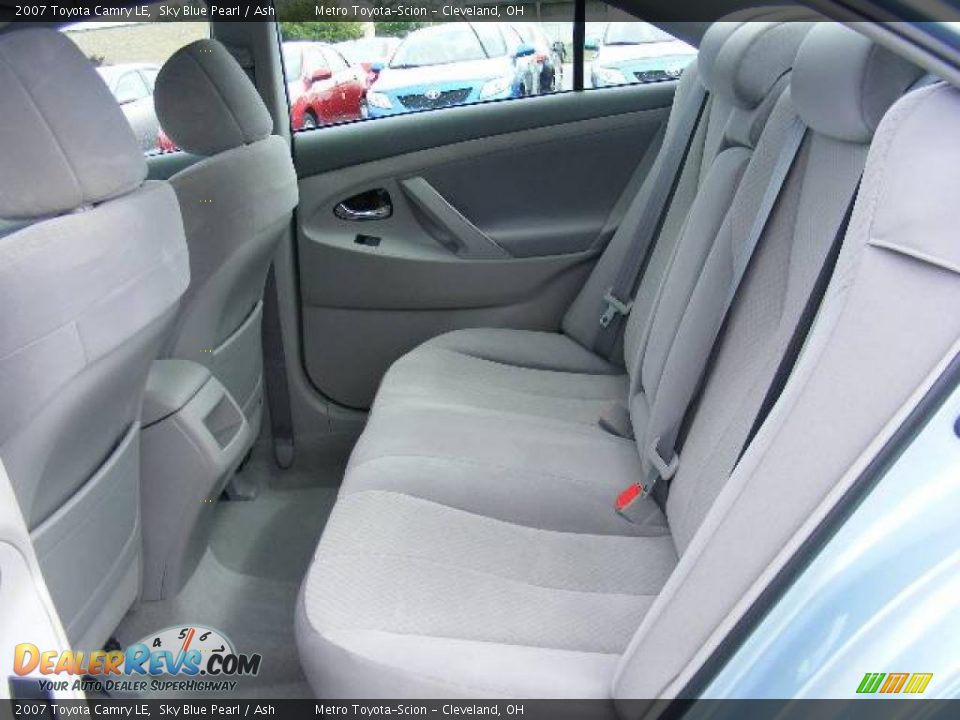 2007 Toyota Camry LE Sky Blue Pearl / Ash Photo #11