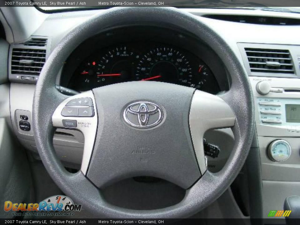 2007 Toyota Camry LE Sky Blue Pearl / Ash Photo #15