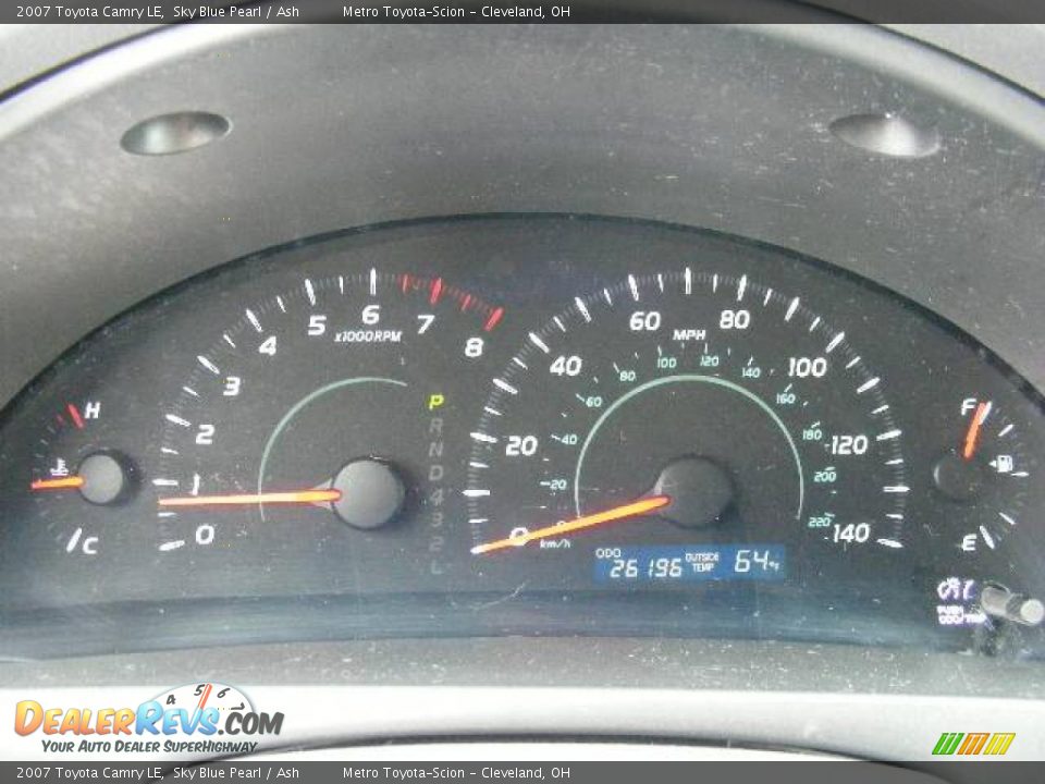 2007 Toyota Camry LE Sky Blue Pearl / Ash Photo #16