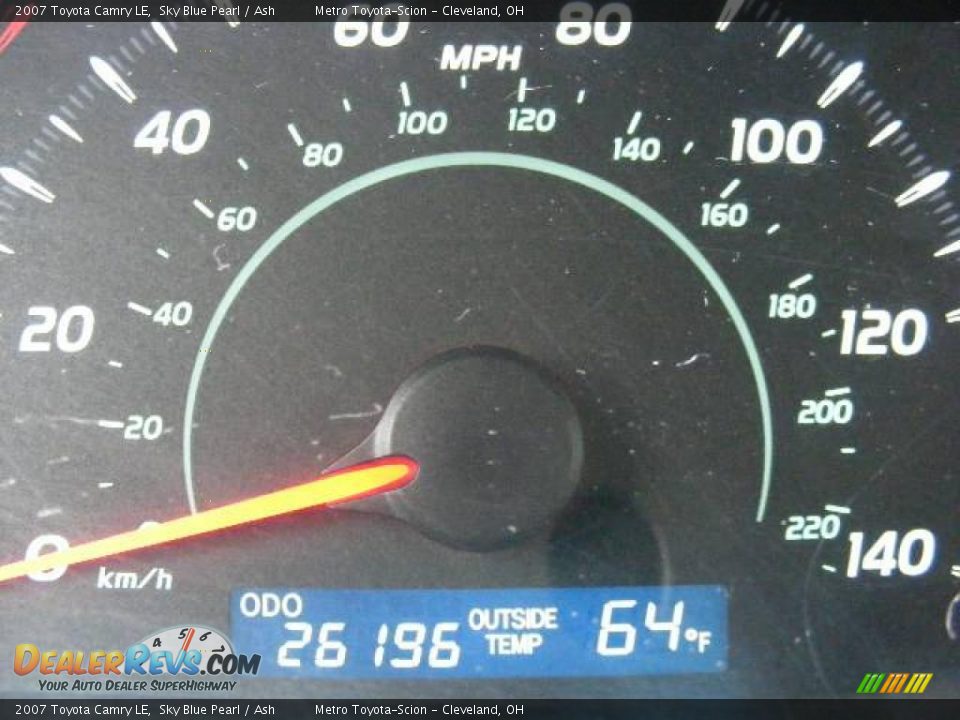 2007 Toyota Camry LE Sky Blue Pearl / Ash Photo #17