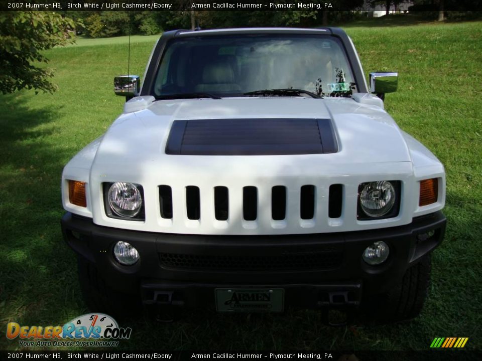 2007 Hummer H3 Birch White / Light Cashmere/Ebony Photo #3