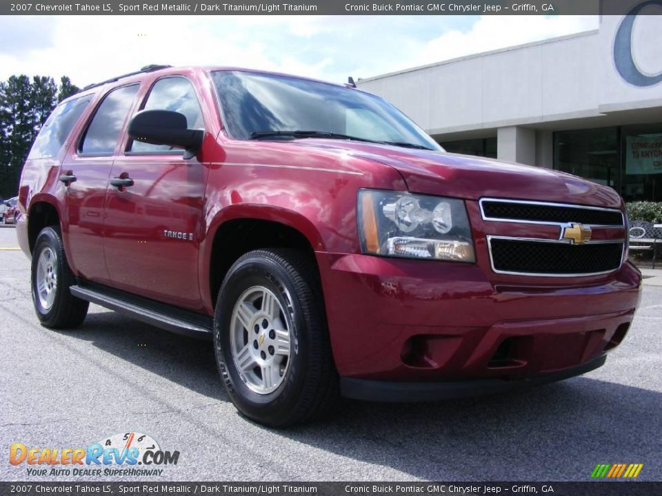 2007 Chevrolet Tahoe LS Sport Red Metallic / Dark Titanium/Light Titanium Photo #2