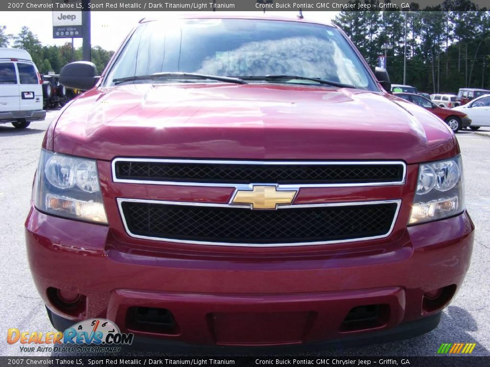 2007 Chevrolet Tahoe LS Sport Red Metallic / Dark Titanium/Light Titanium Photo #3