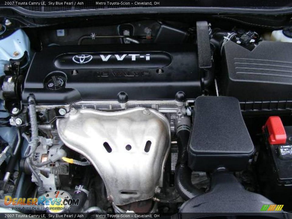 2007 Toyota Camry LE Sky Blue Pearl / Ash Photo #25