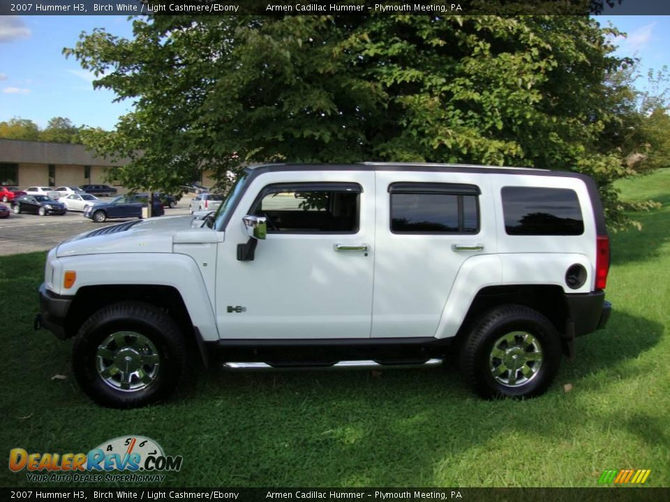 2007 Hummer H3 Birch White / Light Cashmere/Ebony Photo #5