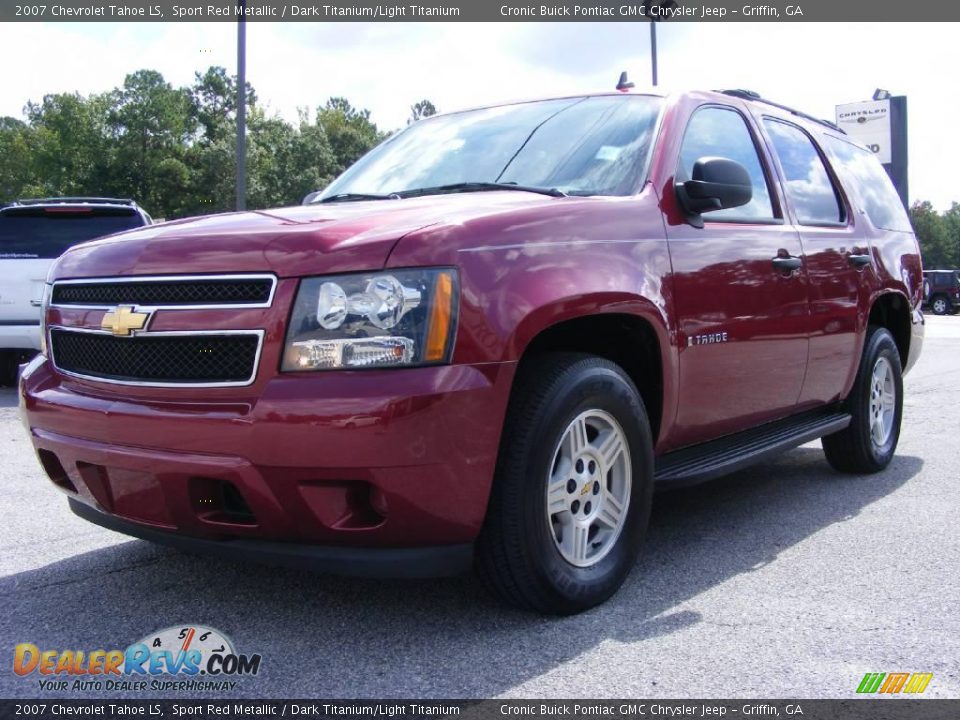 2007 Chevrolet Tahoe LS Sport Red Metallic / Dark Titanium/Light Titanium Photo #4