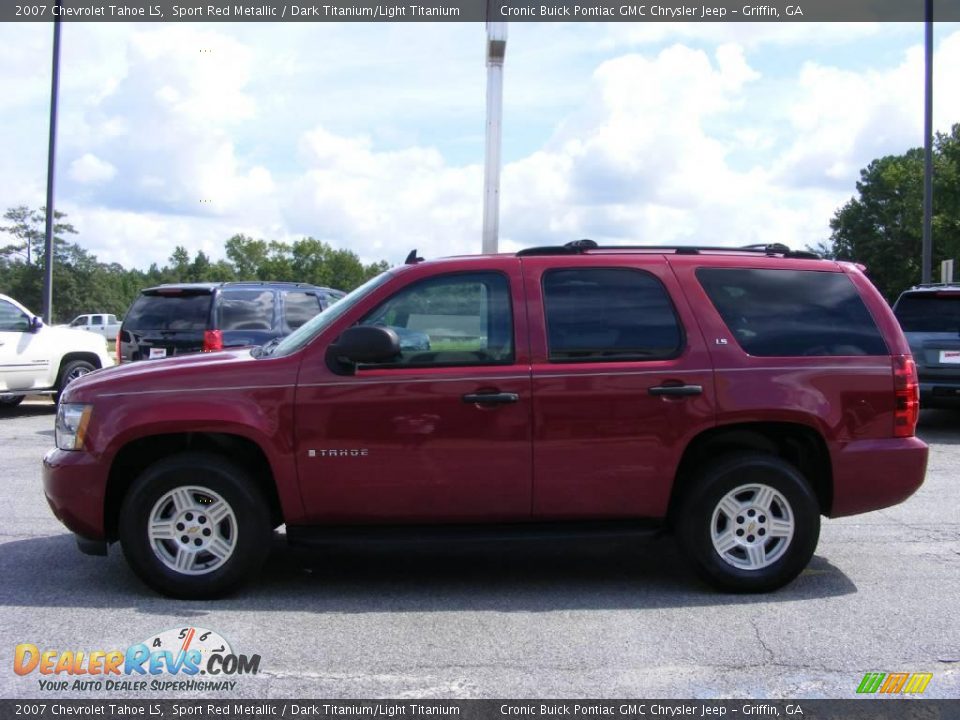 2007 Chevrolet Tahoe LS Sport Red Metallic / Dark Titanium/Light Titanium Photo #5