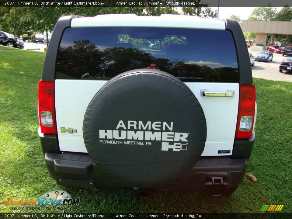 2007 Hummer H3 Birch White / Light Cashmere/Ebony Photo #7