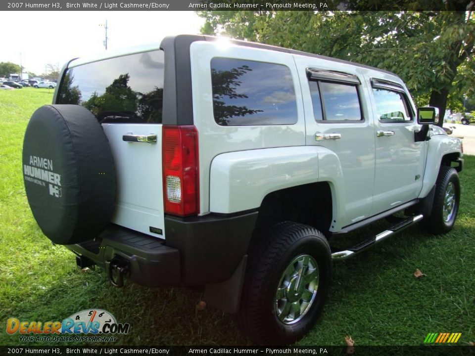 2007 Hummer H3 Birch White / Light Cashmere/Ebony Photo #8