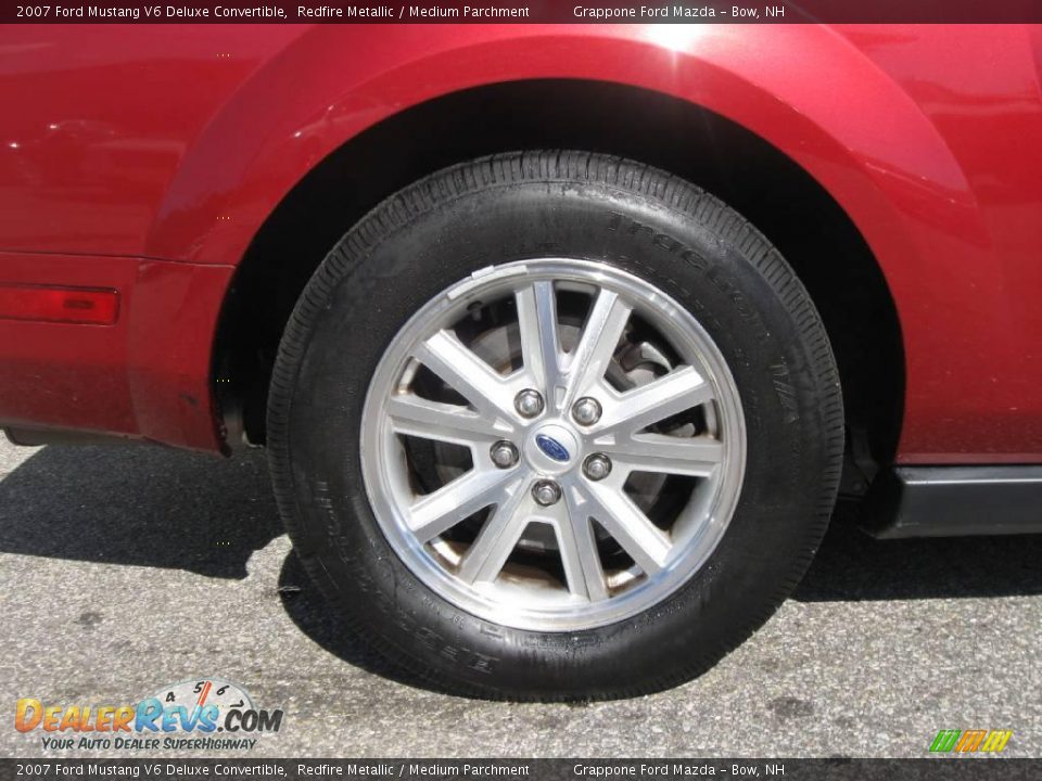 2007 Ford Mustang V6 Deluxe Convertible Redfire Metallic / Medium Parchment Photo #4