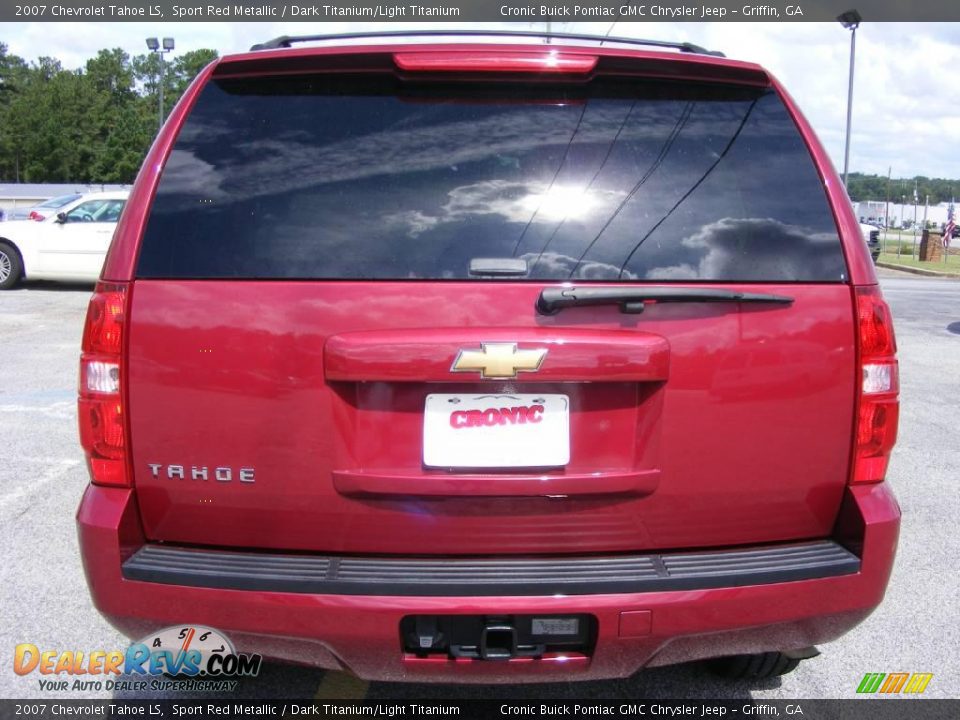 2007 Chevrolet Tahoe LS Sport Red Metallic / Dark Titanium/Light Titanium Photo #7