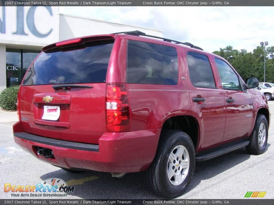 2007 Chevrolet Tahoe LS Sport Red Metallic / Dark Titanium/Light Titanium Photo #8