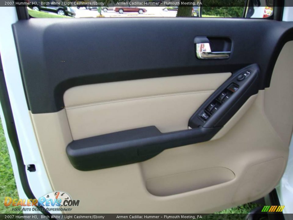 2007 Hummer H3 Birch White / Light Cashmere/Ebony Photo #11
