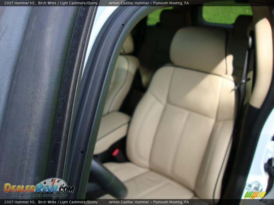 2007 Hummer H3 Birch White / Light Cashmere/Ebony Photo #15