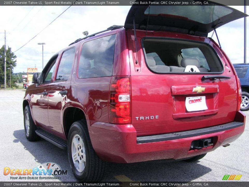 2007 Chevrolet Tahoe LS Sport Red Metallic / Dark Titanium/Light Titanium Photo #15