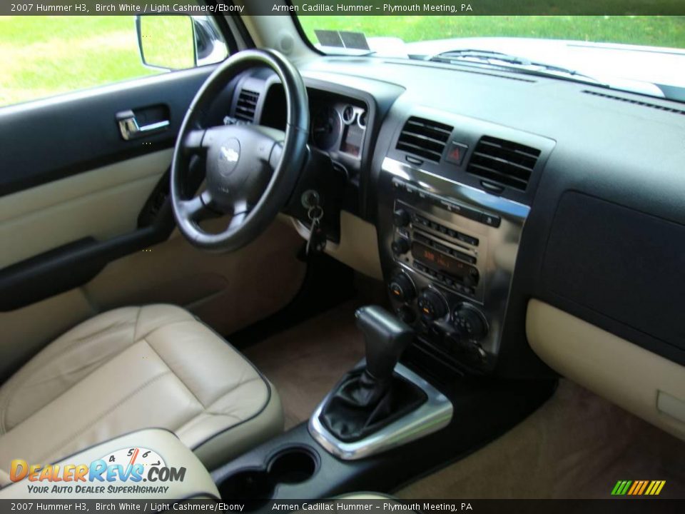 2007 Hummer H3 Birch White / Light Cashmere/Ebony Photo #19