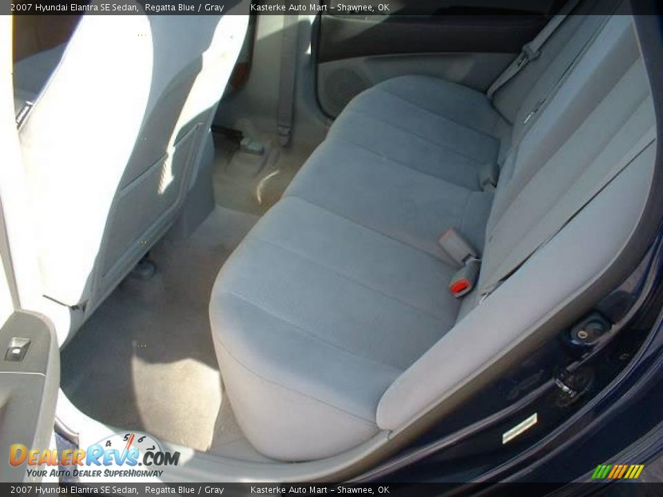 2007 Hyundai Elantra SE Sedan Regatta Blue / Gray Photo #8