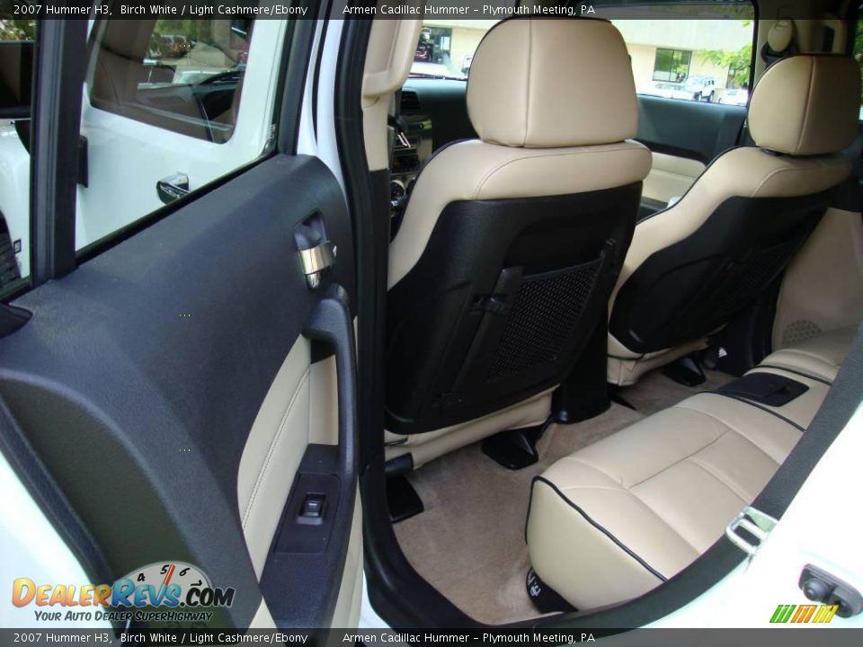 2007 Hummer H3 Birch White / Light Cashmere/Ebony Photo #21
