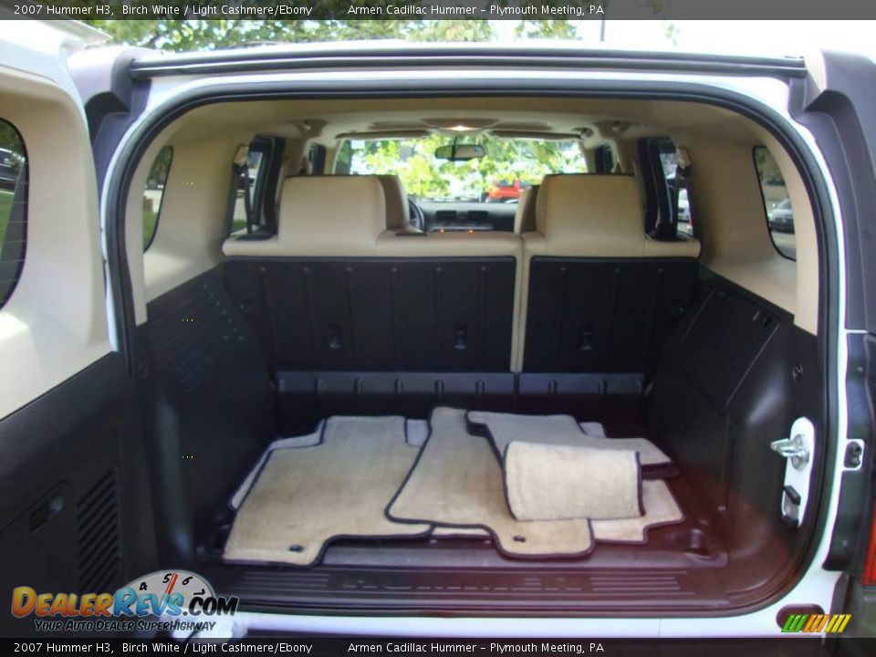 2007 Hummer H3 Birch White / Light Cashmere/Ebony Photo #23