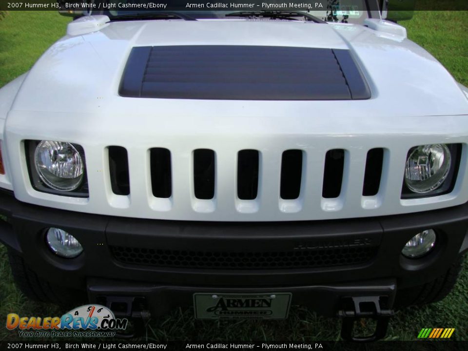 2007 Hummer H3 Birch White / Light Cashmere/Ebony Photo #26