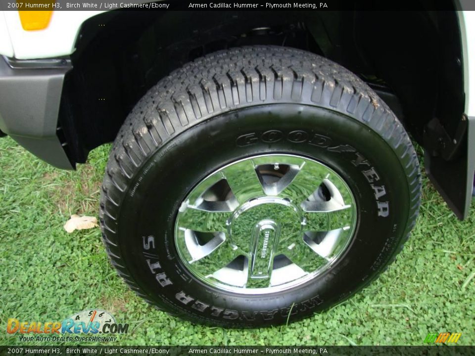 2007 Hummer H3 Birch White / Light Cashmere/Ebony Photo #27