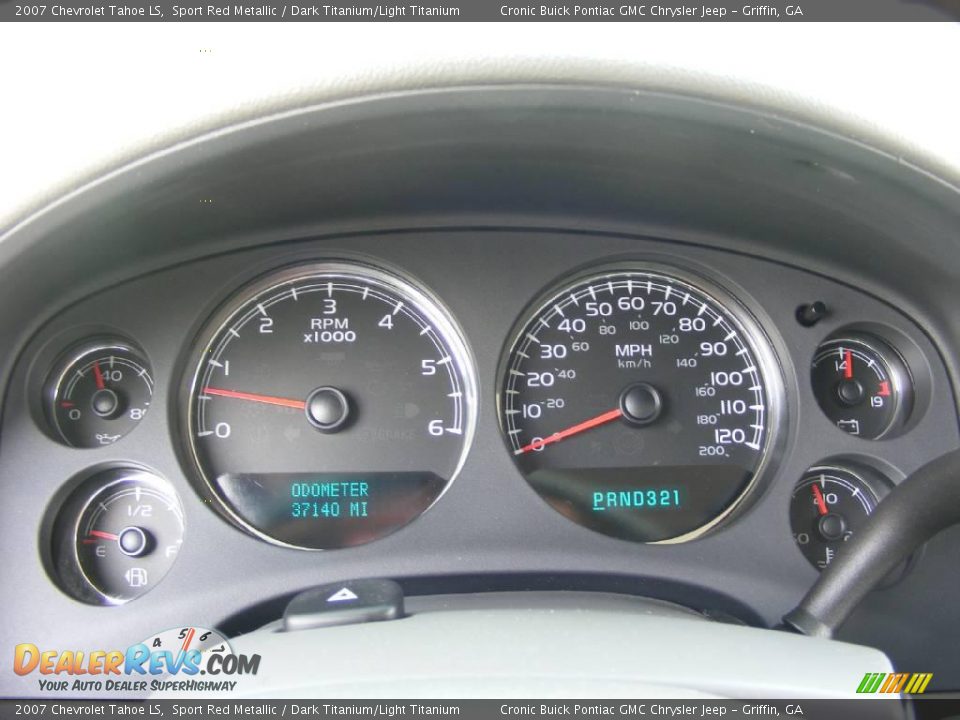 2007 Chevrolet Tahoe LS Sport Red Metallic / Dark Titanium/Light Titanium Photo #25