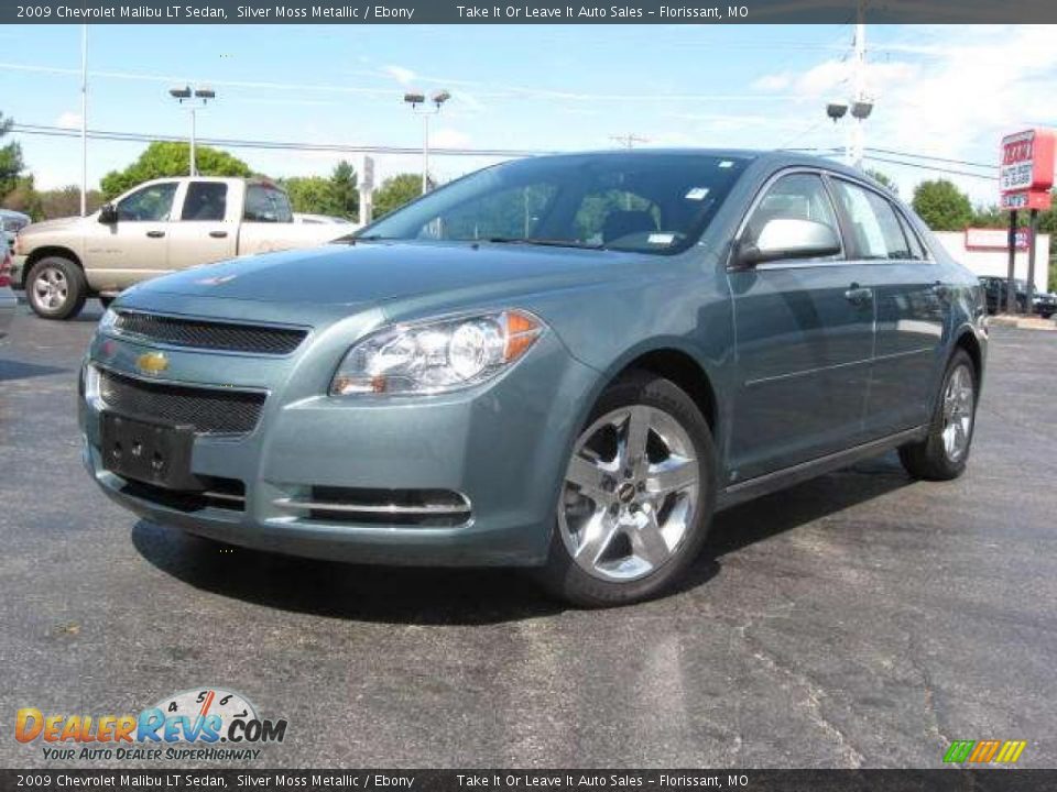 2009 Chevrolet Malibu LT Sedan Silver Moss Metallic / Ebony Photo #1