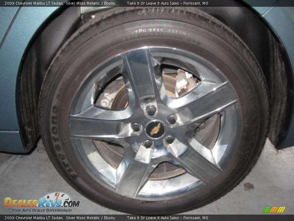 2009 Chevrolet Malibu LT Sedan Silver Moss Metallic / Ebony Photo #4