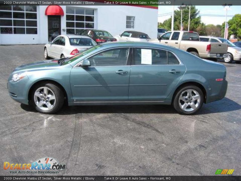 2009 Chevrolet Malibu LT Sedan Silver Moss Metallic / Ebony Photo #9
