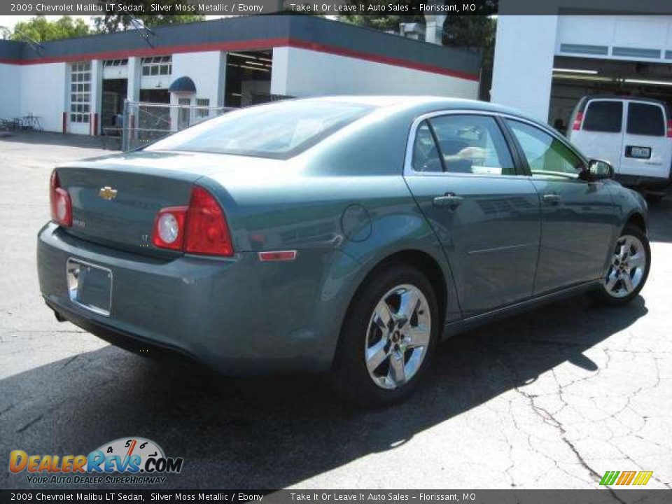 2009 Chevrolet Malibu LT Sedan Silver Moss Metallic / Ebony Photo #12