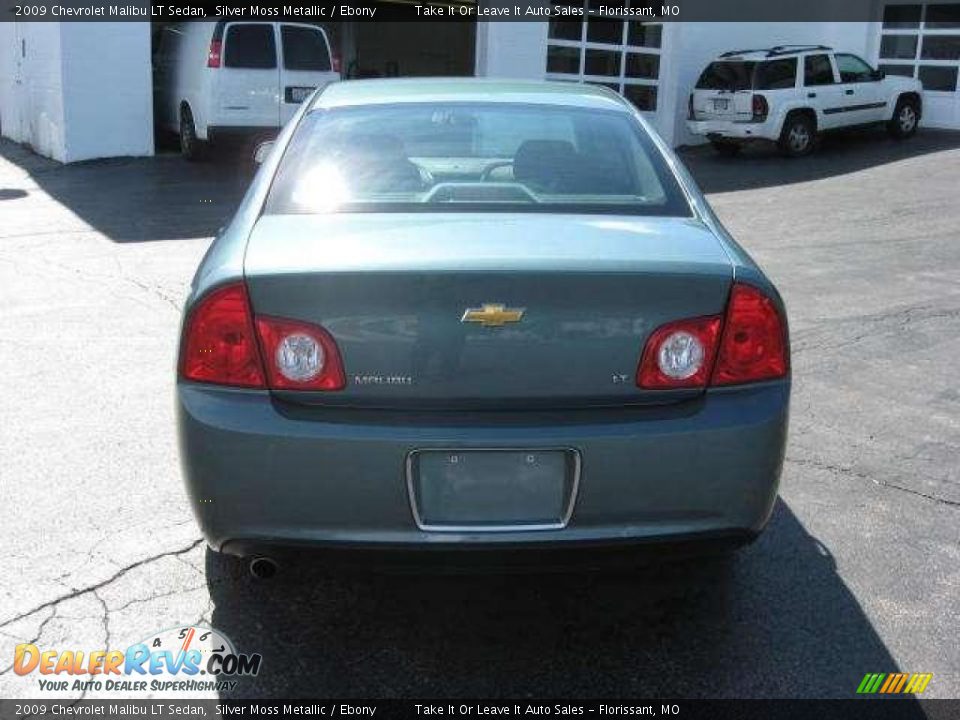 2009 Chevrolet Malibu LT Sedan Silver Moss Metallic / Ebony Photo #13