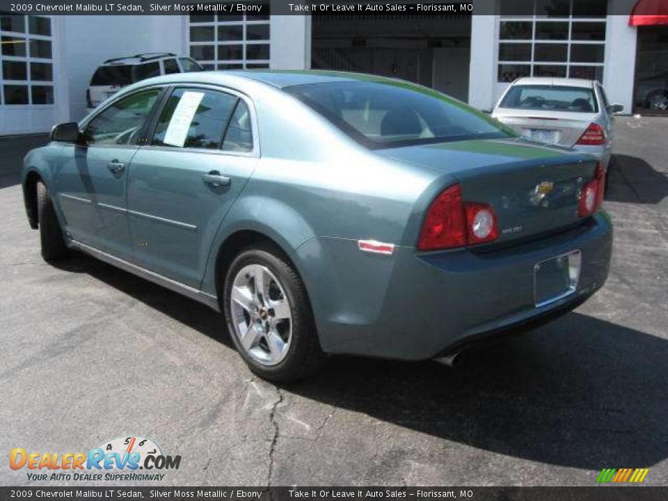 2009 Chevrolet Malibu LT Sedan Silver Moss Metallic / Ebony Photo #14