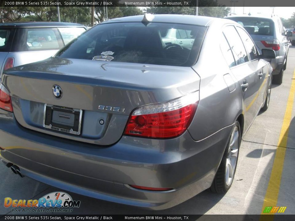 2008 BMW 5 Series 535i Sedan Space Grey Metallic / Black Photo #2
