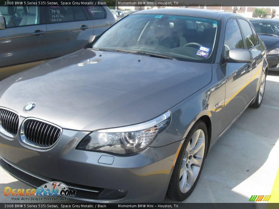 2008 BMW 5 Series 535i Sedan Space Grey Metallic / Black Photo #3