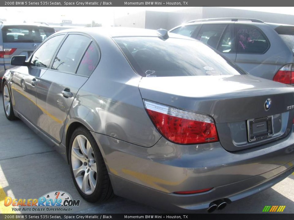 2008 BMW 5 Series 535i Sedan Space Grey Metallic / Black Photo #4